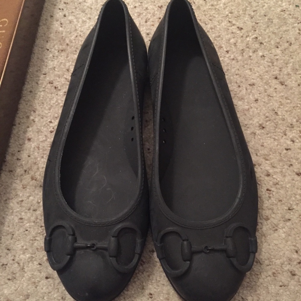 Gucci Black Flats Size 5